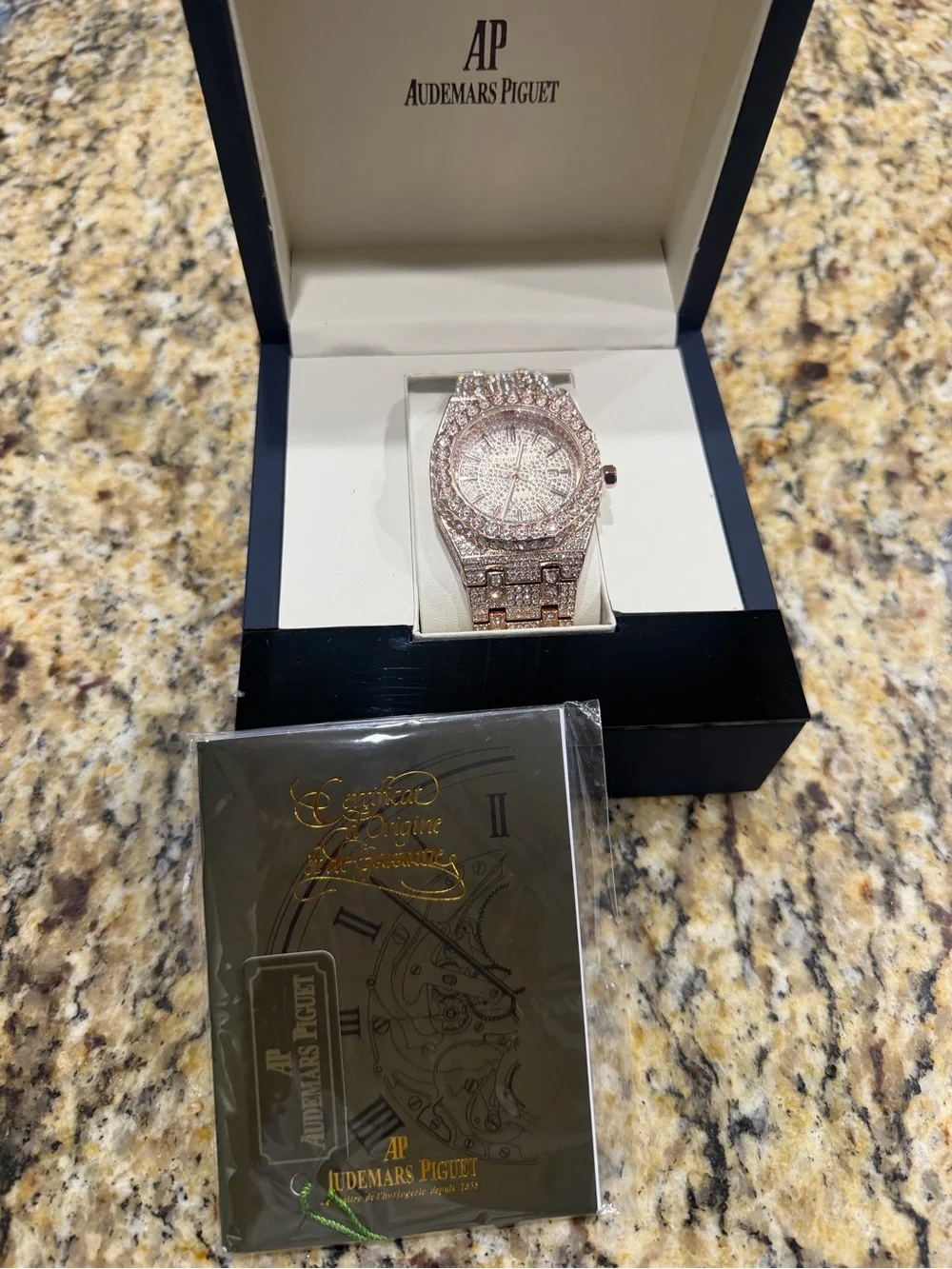 AP Rose Gold Diamond Men's Watch